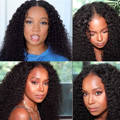 Megalook V Part Wigs Human Hair Curly Human Hair Wigs For Black Women Curly Hair Wigs Upgrade U