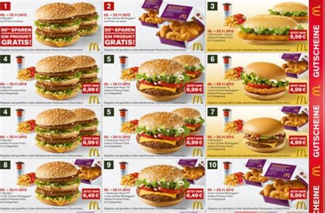 Es gibt einerseits regelmäßig deutschlandweite aktionen und zum anderen regional gültige. McDonald´s Gutscheine: Bis zu 50% sparen bei BicMac, Latte ...