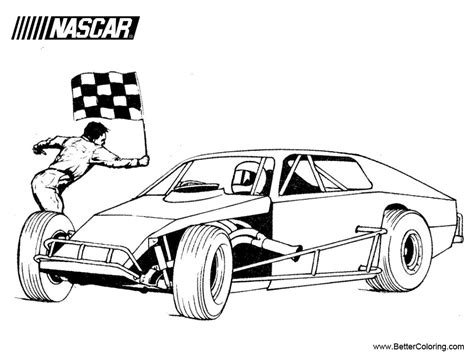 Modified Nascar Coloring Pages - Free Printable Coloring Pages
