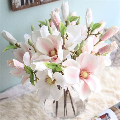 Shop affordable artificial fall flowers for all your fall decorating ideas! Artificial Flower Magnolia Leaf Flower Wedding Bouquet ...