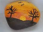 Sunset - painted rock. Visit www.placeforyou.etsy.com. | Painted rocks ...