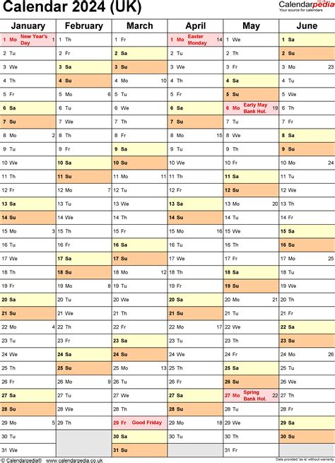 Calendar 2024 Uk Free Printable Microsoft Excel Templates