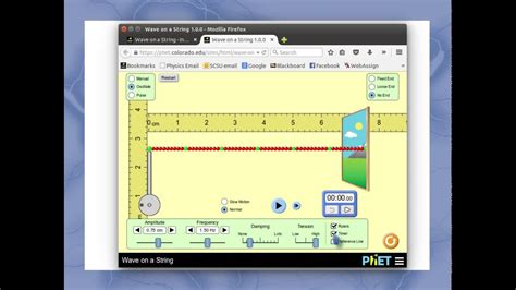 Go to the phet lab simulation page below (torque lab), and open the simulation. Wave on a String: Simulation - YouTube