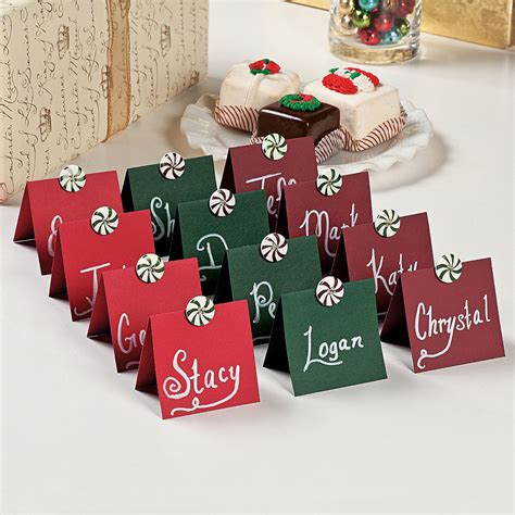 Button Place Cards Christmas Place Cards Diy