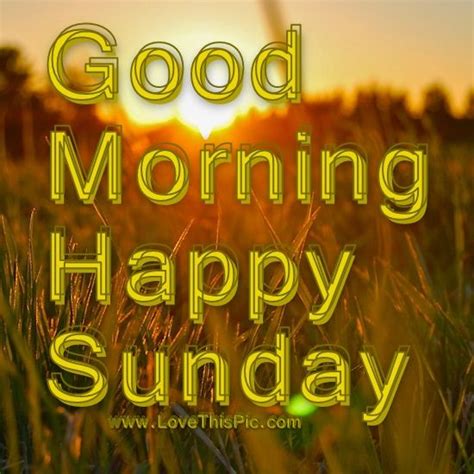 Good Morning Happy Sunday Sunrise Pictures Photos And