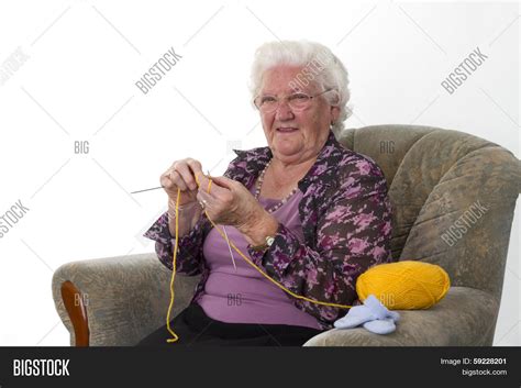 Grandma Knitting Image And Photo Free Trial Bigstock