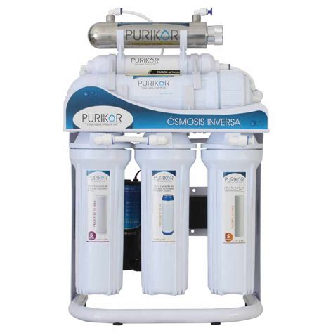 Purificador De Agua Osmosis Inversa 6 Etapas Uv 400 GPD Purikor