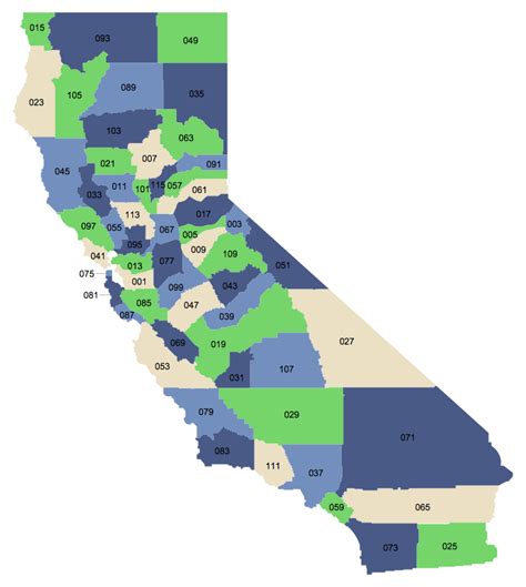 Extremely Detailed California Zip Codes Map 4032x3840