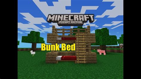 Open the crafting menu, so that you have the 3×3 crafting grid. Minecraft PE Furniture: Bunk Bed - YouTube