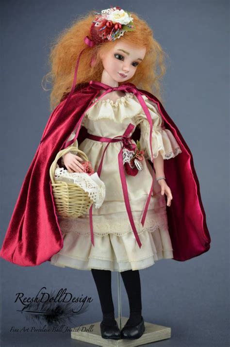 Fine Art Porcelain Ball Jointed Doll Bjd Red Riding Hood By