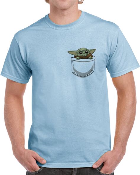 Baby Yoda Pocket Mandalorian T Shirt
