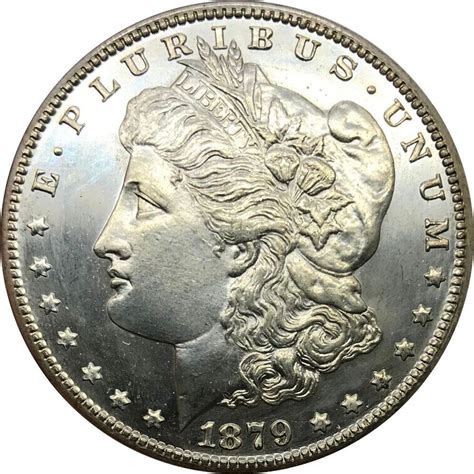 1879 S United States Of America 1 Dollar Morgan Cupro Nickel Silver