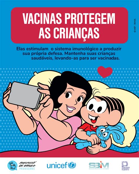Turma Da M Nica Estrela Campanha Do Unicef Sobre Import Ncia De Vacinar