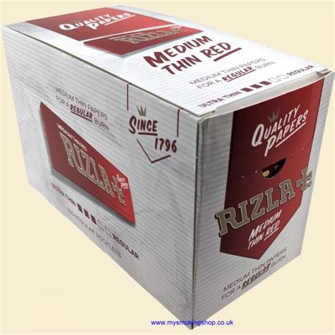 Rizla Regular Red 70mm Rolling Papers Box Of 100 Packs
