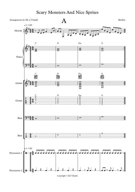 Scary Monsters And Nice Sprites Sheet Music Pdf Download