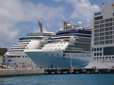 Rccls Adventure Of The Seas Celebritys Eclipse And Ncls Epic Docked