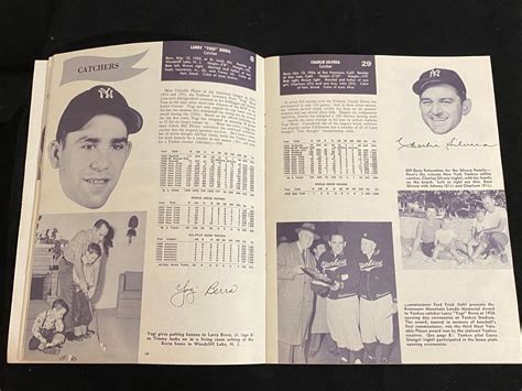1956 Ny Yankees 2nd Edition Baseball Yearbook Mickey Mantle