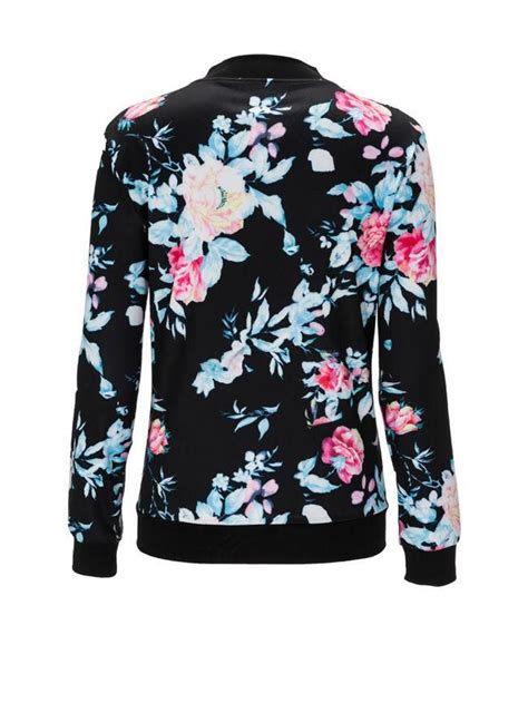 Shop over 1,100 top high collar jackets for men and earn cash back all in one place. Casual Band Collar Bomber Jacket In Floral Printed | Band ...