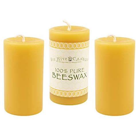 Bee Hive Candles 100 Pure Beeswax Pillar Candle 2 X 3