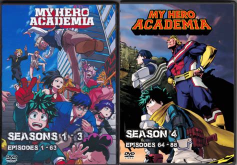 Dvd My Hero Academia Complete Seasons 1 4 Episodes 1 88 English Dub And
