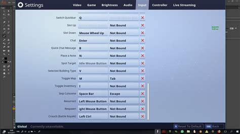 Having the right keybindings is one of the more important aspects of playing the game at a high level. where the push to talk key? : FortNiteBR