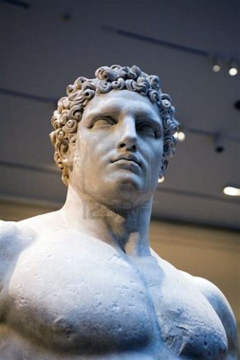 Statue Of Hercules Greek Myth Hero Located Inside The Metropolitan