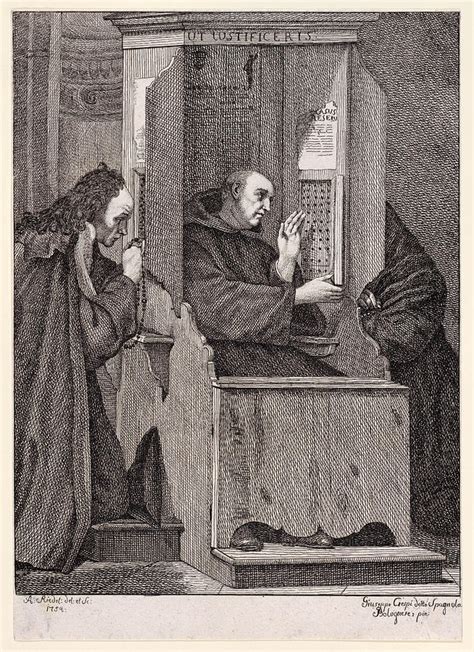 Confession Drawing By Johann Anton Riedel Fine Art America