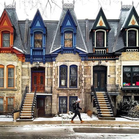 Victorian Style Homes Of Montreals Saint Louis Square Canada