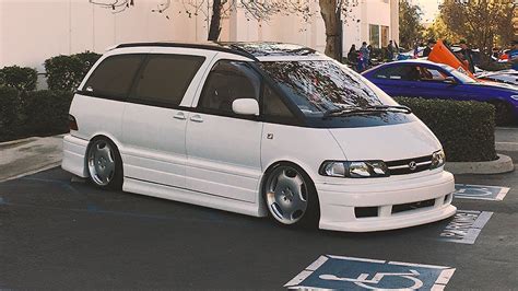 Supercharged Bagged Vip Mini Van Toyota Previa Youtube