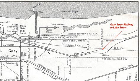 Cropped Section Of The Gary Railways Cumulative Map
