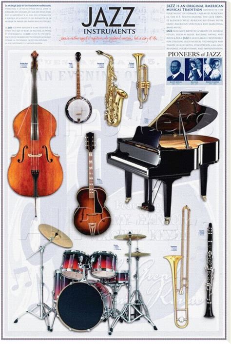Jazz Instruments Many Of These Were Prominent In Different Periods Of