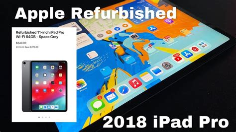 Apple Refurbished Ipad Pro 2018 Unboxing In 2022 11 Inch 64gb Space