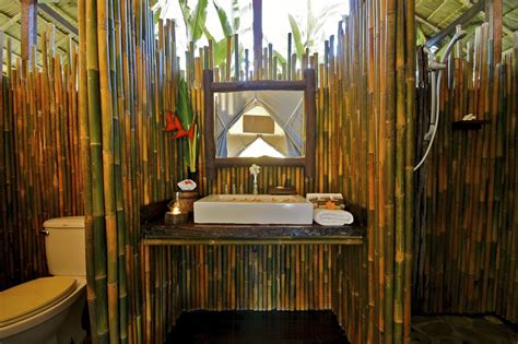 A Stunning Natural Bamboo Bathroom Equipped With The International