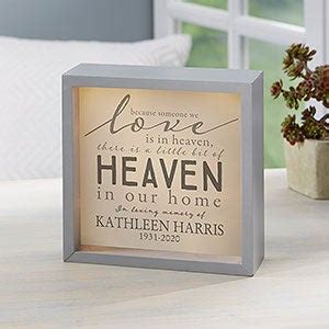 Personalized Memorial Shadow Box With Light