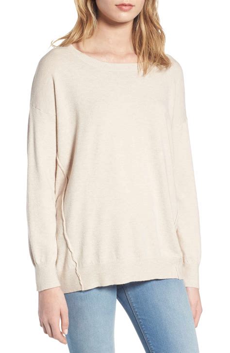 Dreamers By Debut Forward Seam Tunic Sweater Nordstrom Sweaters
