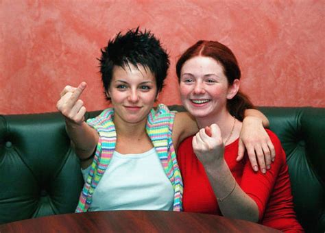 Lena Katina And Yulia Volkova Of Tatu During A Concert 3 October 2002