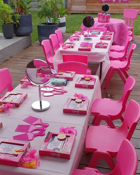 food table barbie party barbie theme party barbie birthday party barbie party decorations