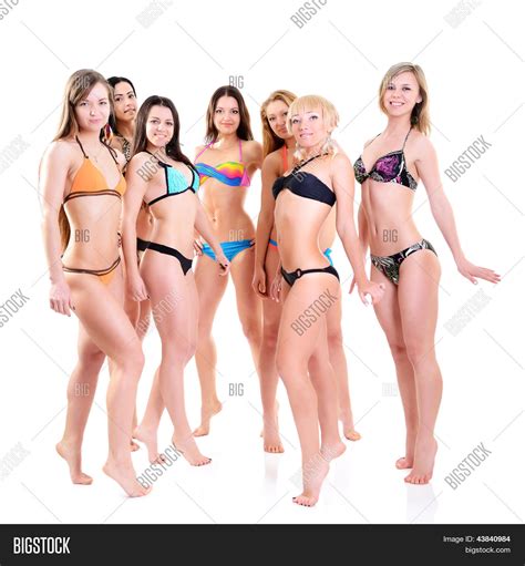 Group Girls Bikini Seven Image Photo Bigstock My Xxx Hot Girl