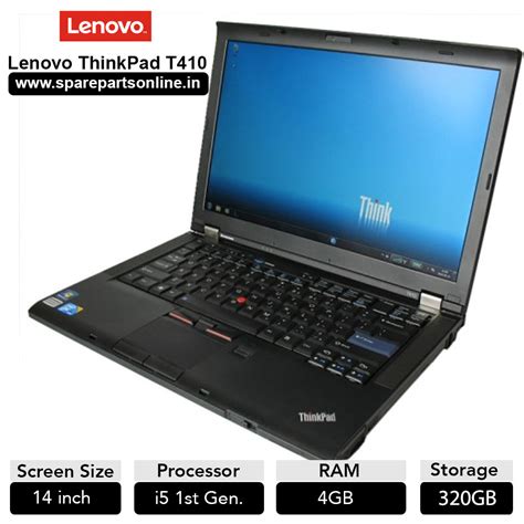 Lenovo Thinkpad T410 Used Laptop With 14 Inch Screen Core I5 First Gen