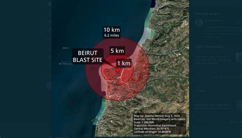 Cartographer Shows Scale Of Beirut Explosion If It Happened In London