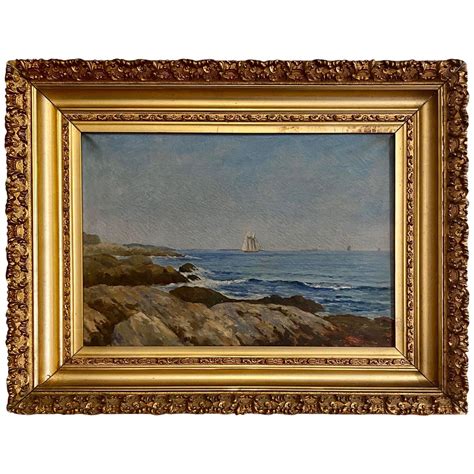 Danish 19th Century Seascape Painting By Viggo Helsted For Sale At 1stdibs