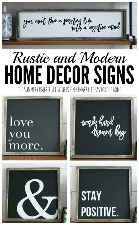 Help your customers bring a handmade global vibe to their living spaces with handcrafted african decor, rustic accents from mexico or relaxing tropical decor from asia. Rustic and Modern Home Decor Signs + Giveaway