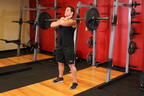 Front Barbell Squat Proper Form For Front Squats Weightlifting