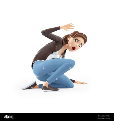 Woman Sitting On Floor Scared Cut Out Stock Images And Pictures Alamy