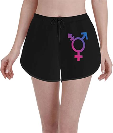 xxcyayags transgender symbol women s board shorts swimming shorts sexy comfy quick dry