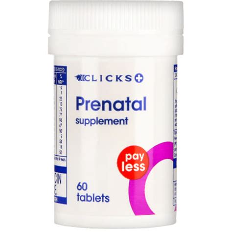 Payless Prenatal Supplement 60 Tablets Clicks