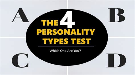 4 Personality Types Test What One Are You
