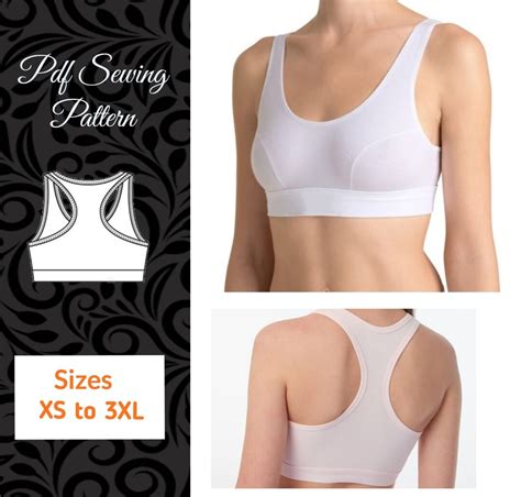 Sports Bra Sewing Pattern Top PDF Sewing Pattern Sizes XS To XL Instant Download Etsy