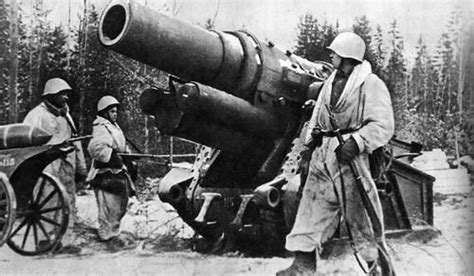 German Heavy Siege Mortar Captured By Soviet Soldiers Vicinity Of