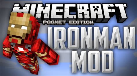 You Are Iron Man Iron Man Mod For Mcpe Minecraft Pe Pocket